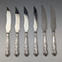 1973 British Vintage Sterling Silver Handle Steak Cutlery 6 Pair Set Boxed Harrison Brothers